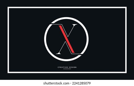 Alphabet letters Icon Logo Xi or IX monogram