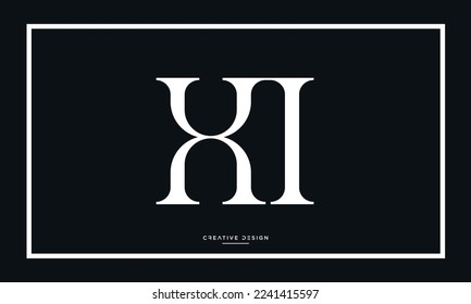 Alphabet letters Icon Logo Xi or IX monogram