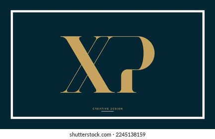 Alphabet Letters Icon Logo XP or PX Monogram