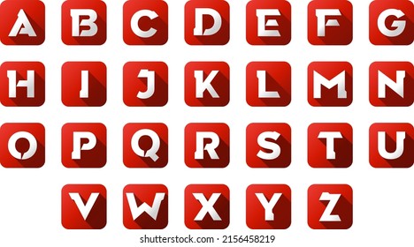 alphabet letters, icons modern design, aesthetic