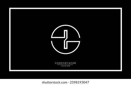 Alphabet letters I or II logo vector icon
