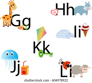 Alphabet Letters, Illustrated Alphabet