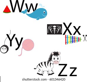 Alphabet Letters, Alphabet Illustrations 