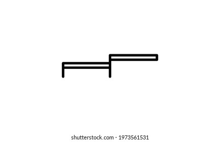 Alphabet letters Initial Monogram logo AP