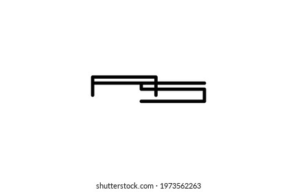 Alphabet letters Initial Monogram logo AS