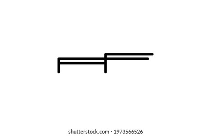 Alphabet letters Initial Monogram logo AF