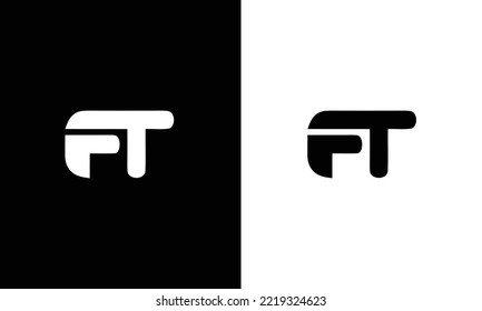 Alphabet-Buchstaben Initial Monogram-Logo FT, F und T