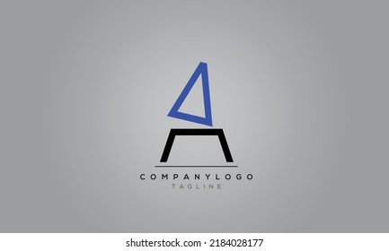 Letras alfabéticas Logo de las iniciales A