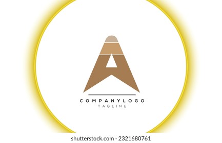  Letras alfabéticas Logo de las iniciales A