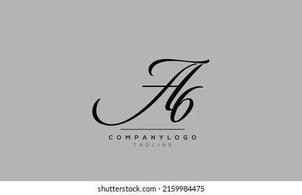 Alphabet letters Initials logo A6