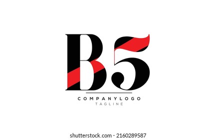  Alphabet letters Initials logo B5