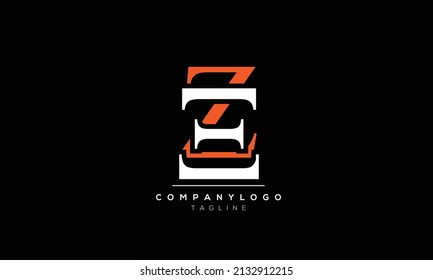 Alphabet letters Initials logo EZ AND ZE