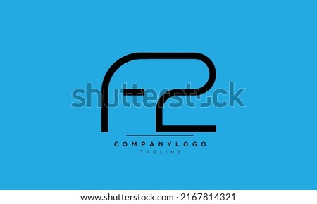  Alphabet letters Initials logo F2