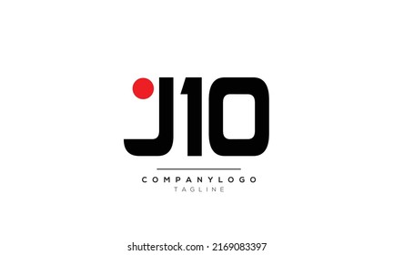  Letras alfabéticas Logo de Iniciales J4