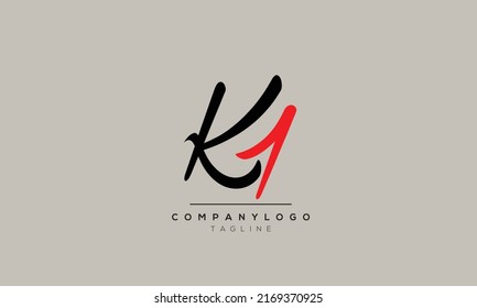  Alphabet letters Initial Logo K1