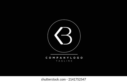 Letras alfabéticas Logotipo inicial KB