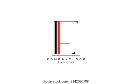 Alphabet letters Initials logo LF
