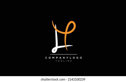 Alphabet letters Initials logo LY