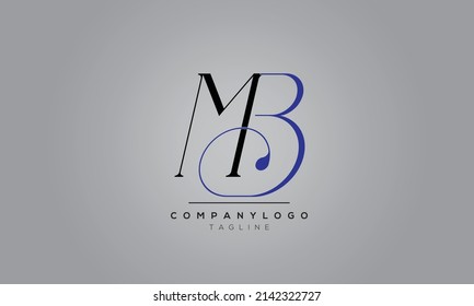 Alphabet Buchstaben Initial Logo MB