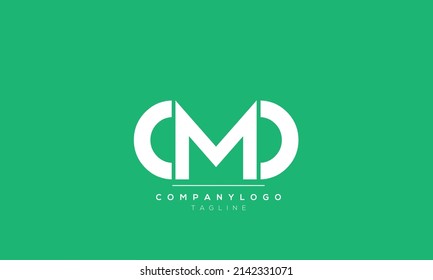 Alphabet letters Initials Logo MO