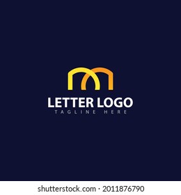 Alphabet letters Initials logo MW, WM, EE, M and W
