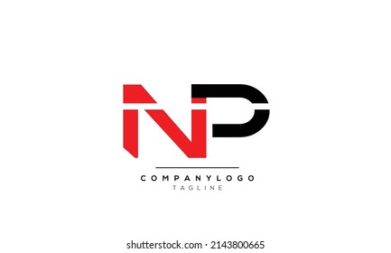  Alphabet letters Initials logo NP