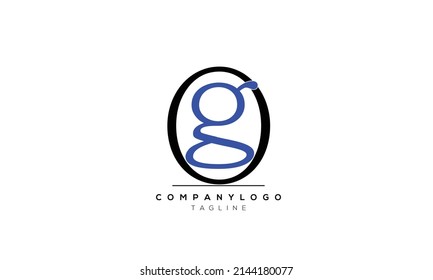  Alphabet letters Initials logo OG