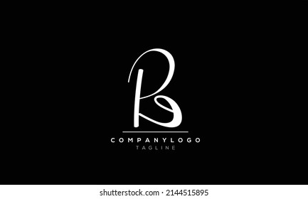 Alphabet letters Initials logo PE