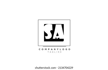 Alphabet letters Initials Logo SA