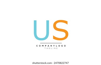 Alphabet letters Initials logo US