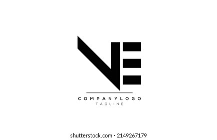  Alphabet letters Initials logo VE