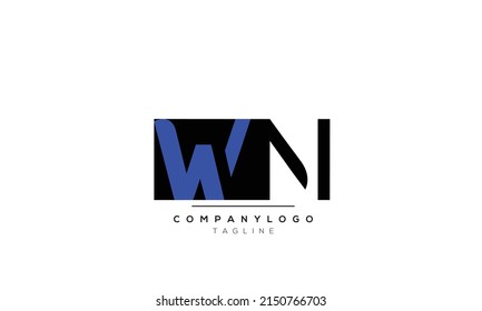  Alphabet letters Initials logo WN