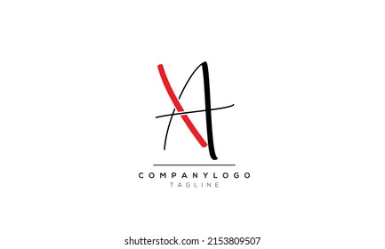  Letras alfabéticas Logo de Iniciales XA