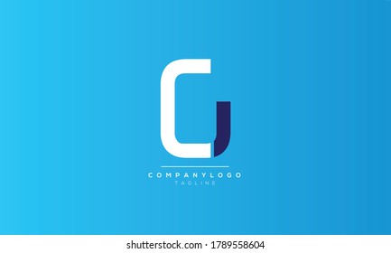 Alphabet letters Initials Monogram CG,GC,C and G