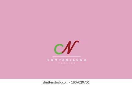 Alphabet letters Initials Monogram ,CN ,NC ,C AND N
