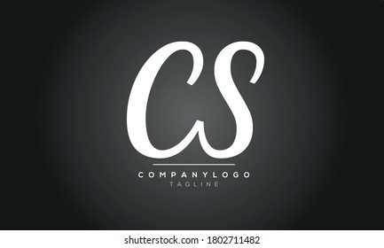 Alphabet letters Initials Monogram cs,sc,c and s