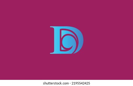 Alphabet letters Initials Monogram log. d.monogram