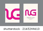 Alphabet letters Initials Monogram logo NG, GN, N and G