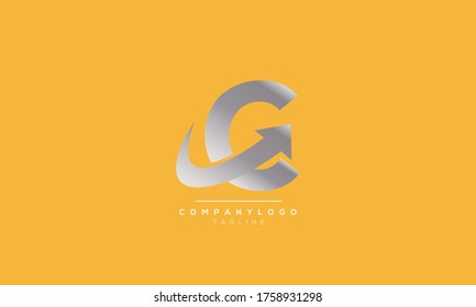 Alphabet letters Initials Monogram logo arrow sign