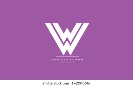 Alphabet letters Initial Monogram Logo W und WW