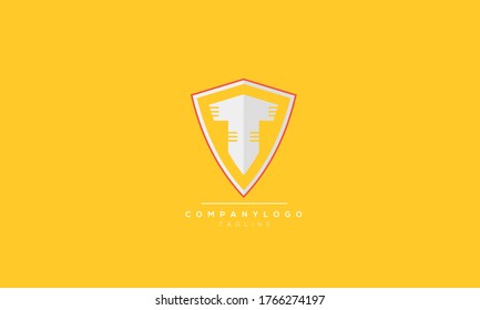 Alphabet Buchstaben Initial Monogram Logo T und T Schild
