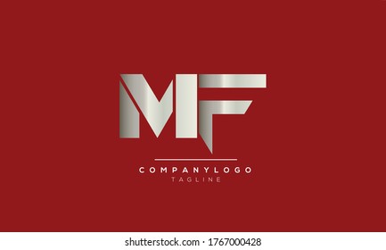 Alphabet letters Initials Monogram logo MF,FM M and F