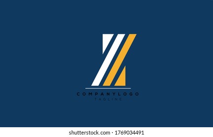 Alphabet letters Initials Monogram logo ZZ and Z