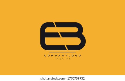 Letras alfabéticas Iniciales Logotipo Monograma EB, BA, E y B