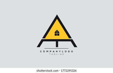 Alphabet letters Initials Monogram logo AM,MA,A and M,home,property,house