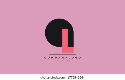 Alphabet letters Initials Monogram logo QL.LQ,L and Q