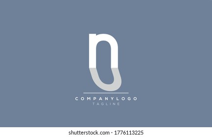 Alphabet letters Initials Monogram logo nu,un,n and u