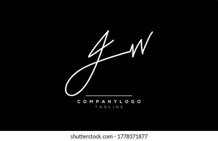 Alphabet letters Initials Monogram logo jw,wj,j awgnd w,gw,