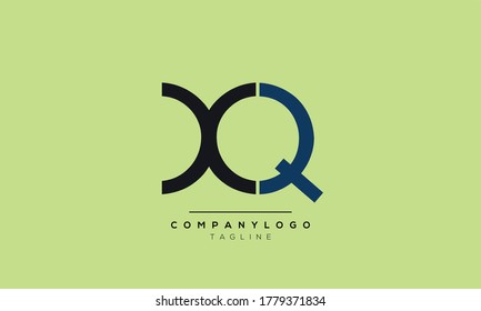 Alphabet letters Initials Monogram logo xq,qx,x and q