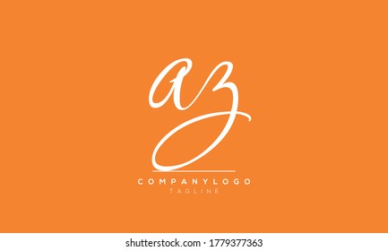 Alphabet letters Initial Monogram logo az,za,z und a
